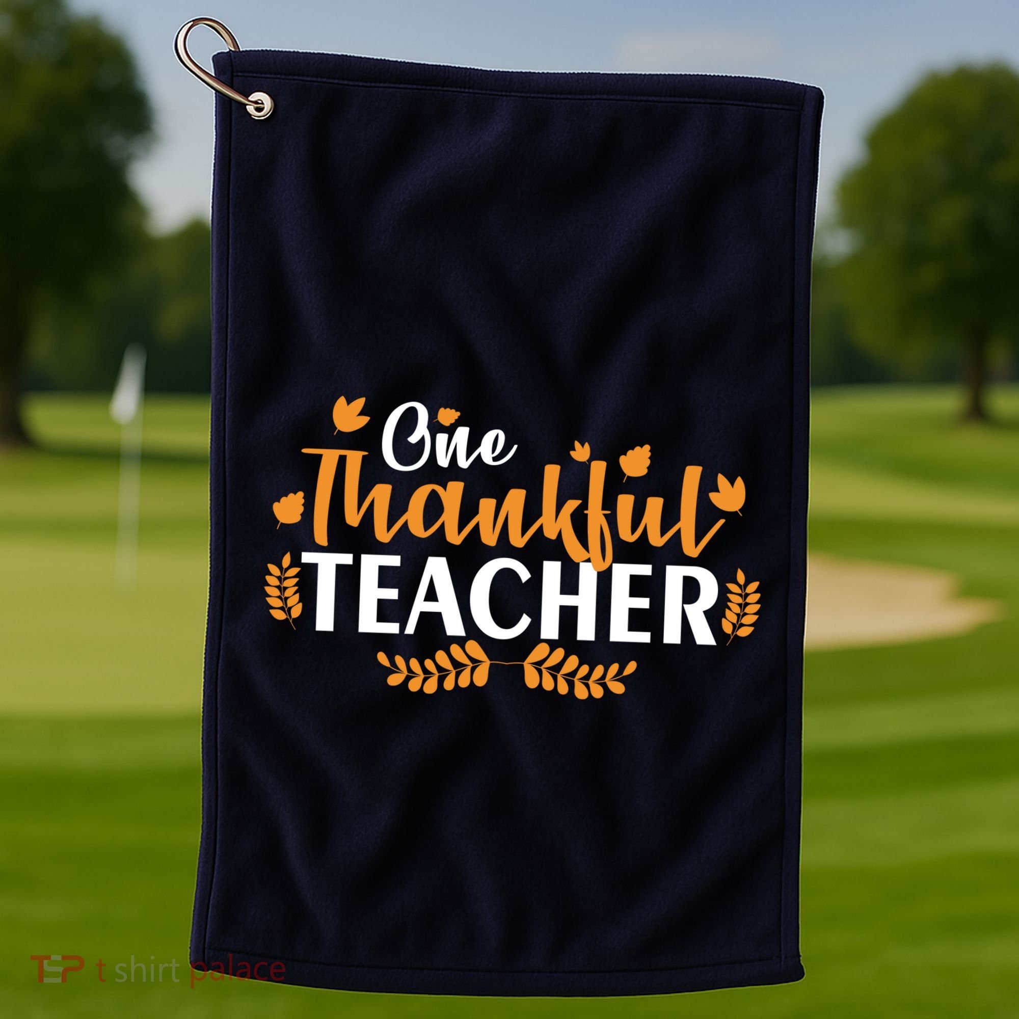 One Thankful Teacher Golf Towel