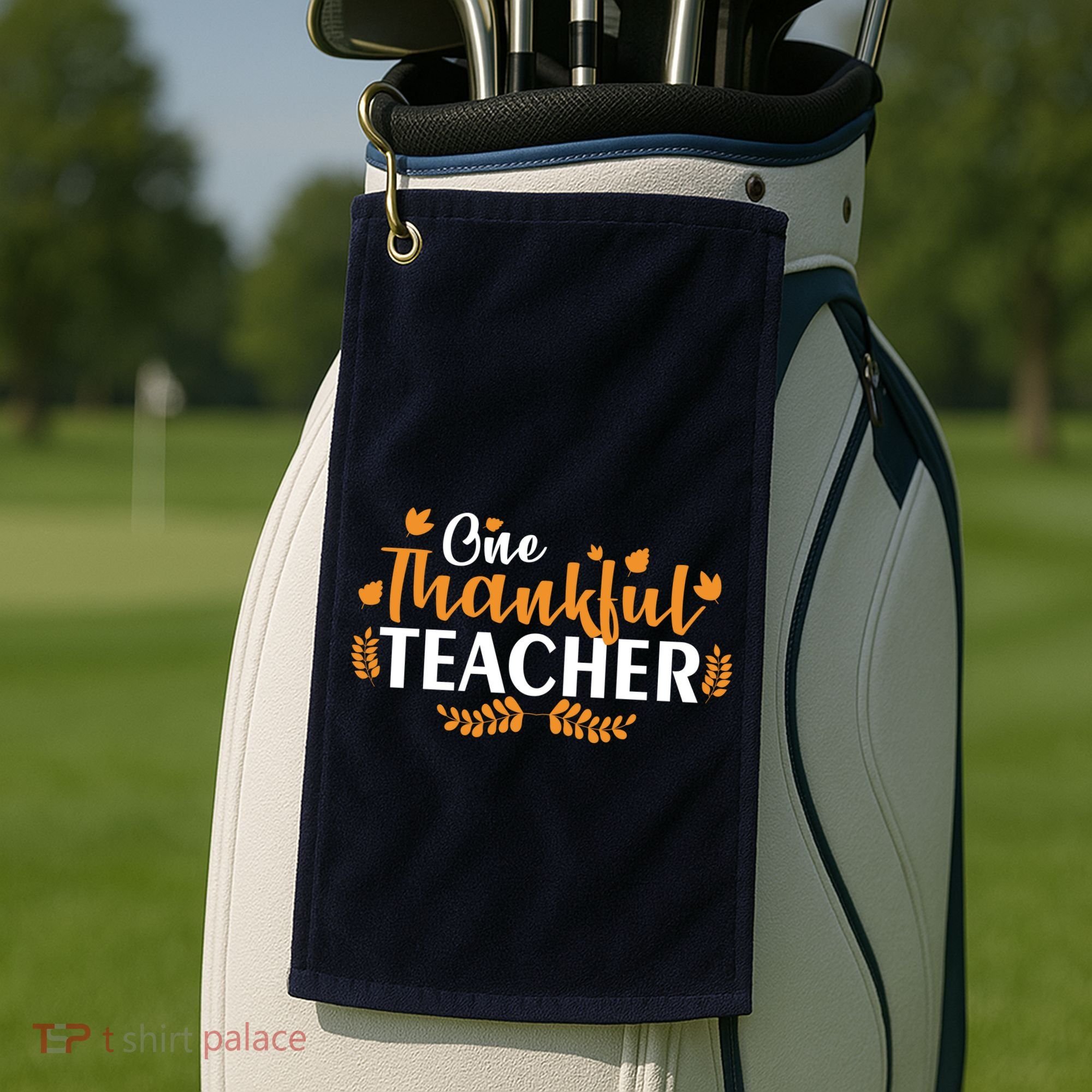 One Thankful Teacher Golf Towel