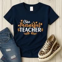 One Thankful Teacher Women's T-Shirt thumb 3
