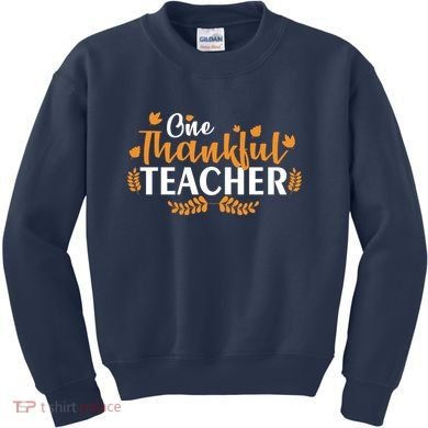 One Thankful Teacher Kids Sweatshirt