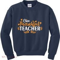 One Thankful Teacher Kids Sweatshirt thumb 0