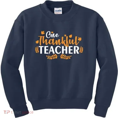 One Thankful Teacher Kids Sweatshirt
