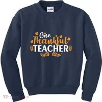 One Thankful Teacher Kids Sweatshirt thumb 0