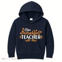One Thankful Teacher Kids Hoodie thumb 0