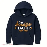 One Thankful Teacher Kids Hoodie thumb 0