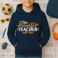 One Thankful Teacher Kids Hoodie thumb 2