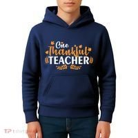 One Thankful Teacher Kids Hoodie thumb 4