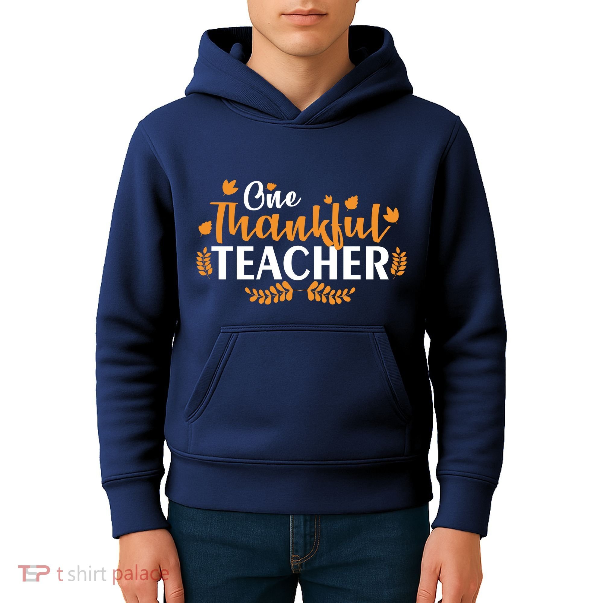 One Thankful Teacher Kids Hoodie