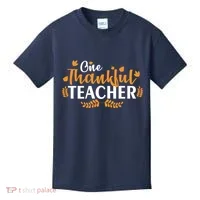One Thankful Teacher Kids T-Shirt thumb 0