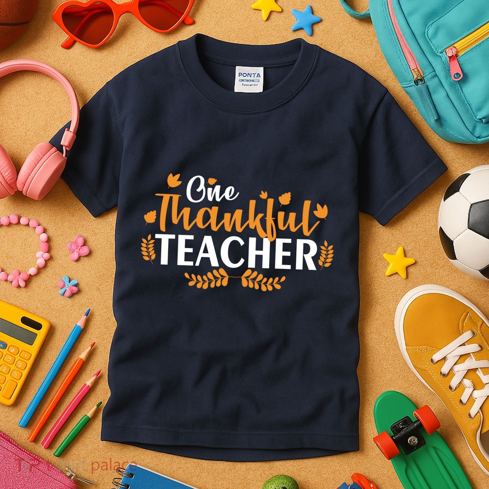 One Thankful Teacher Kids T-Shirt