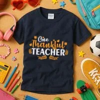 One Thankful Teacher Kids T-Shirt thumb 3