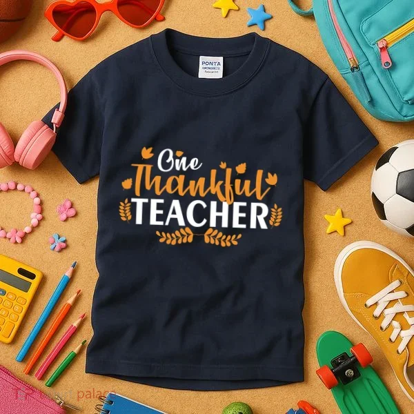 One Thankful Teacher Kids T-Shirt