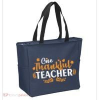 One Thankful Teacher Tote Bag thumb 2