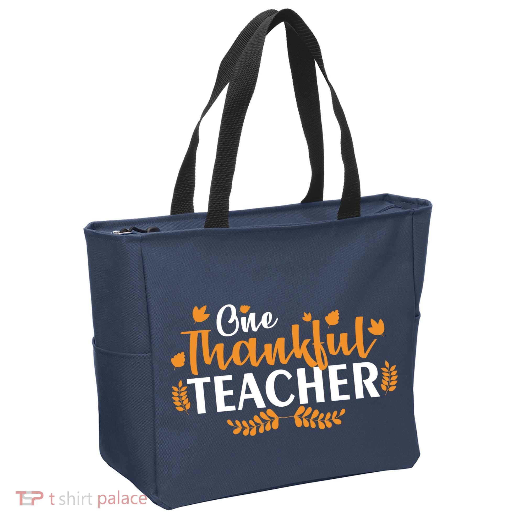One Thankful Teacher Tote Bag