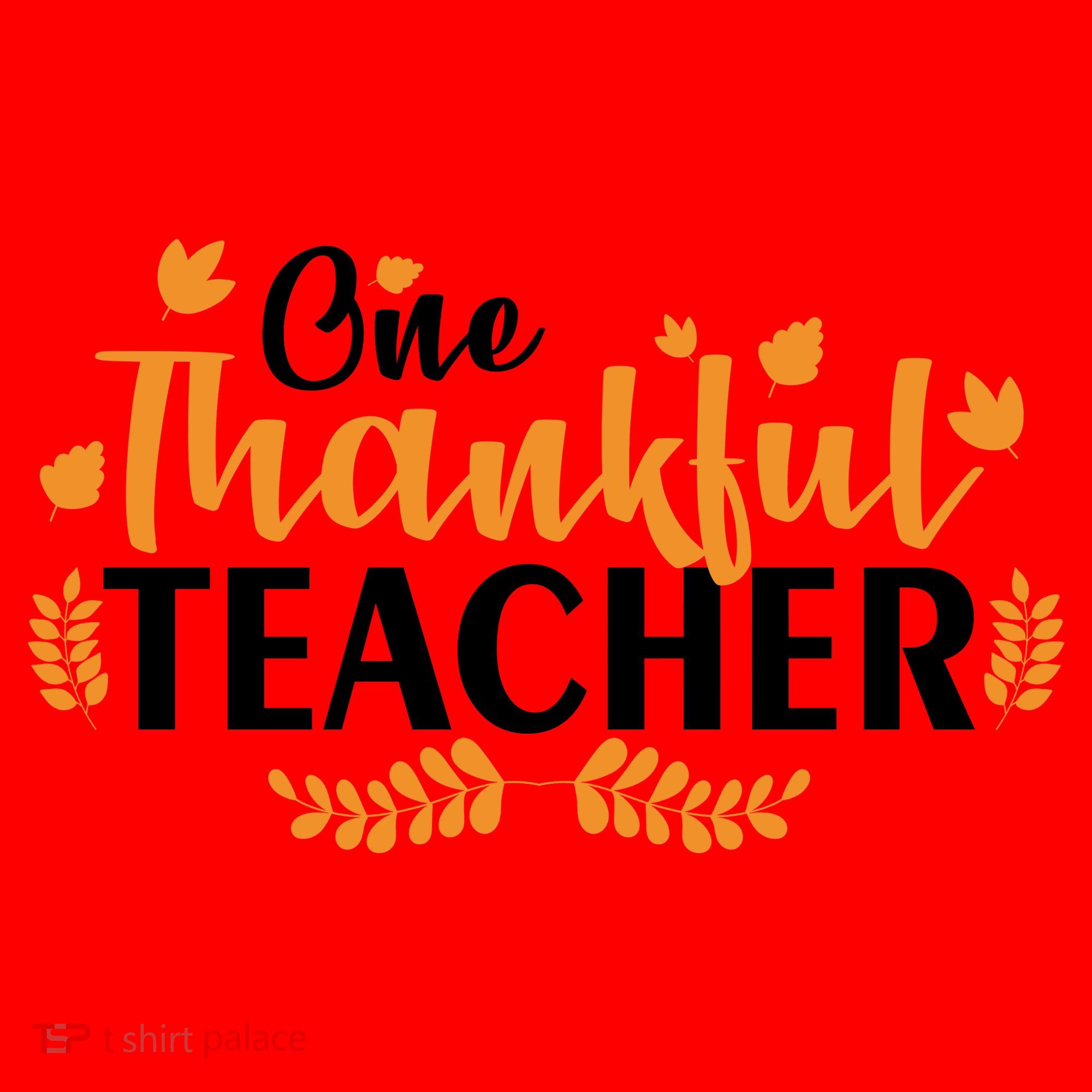 One Thankful Teacher Santa Hat