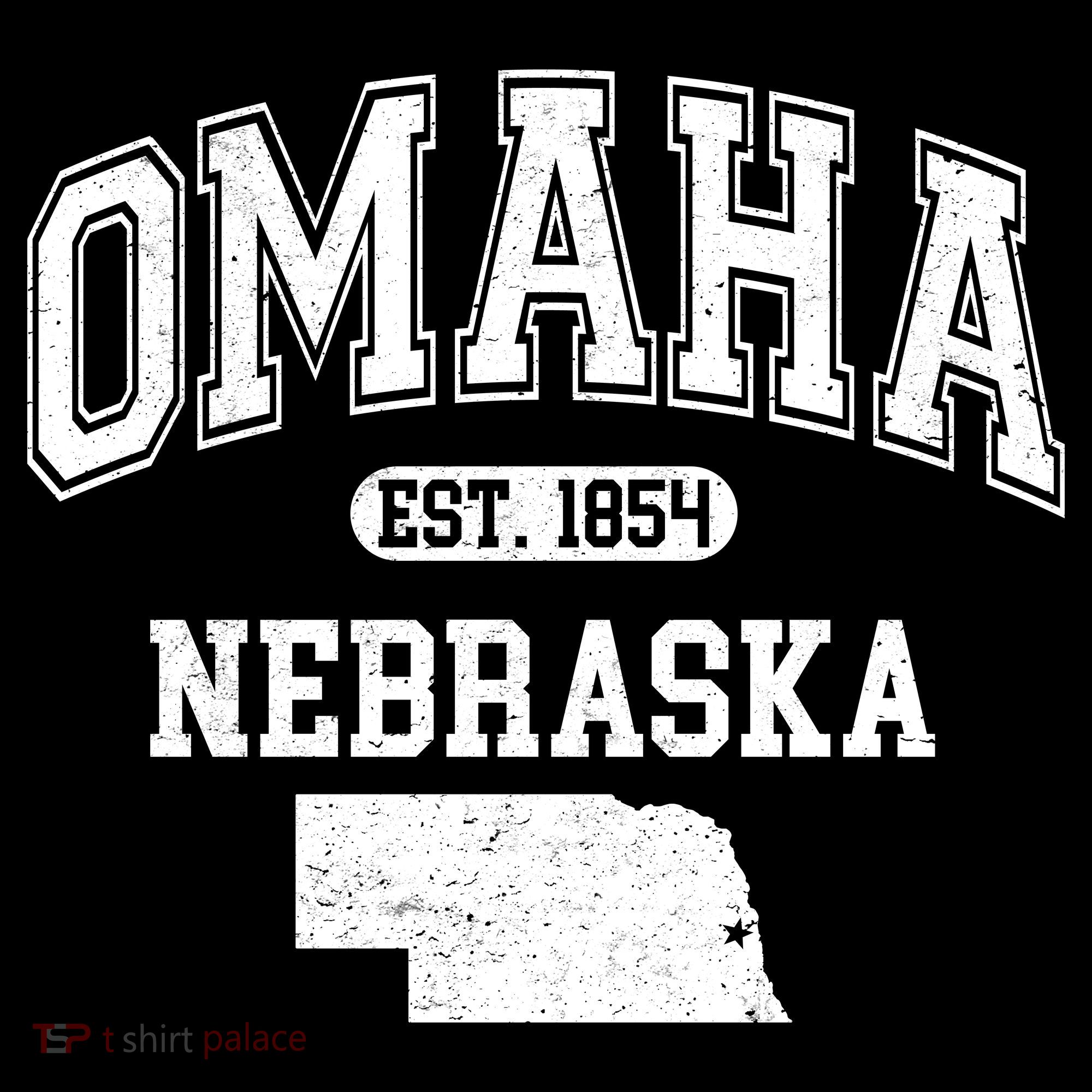 Omaha Nebraska Est 1854 Varsity Bucket Hat