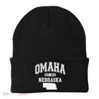 Omaha Nebraska Est 1854 Varsity Beanie thumb 0