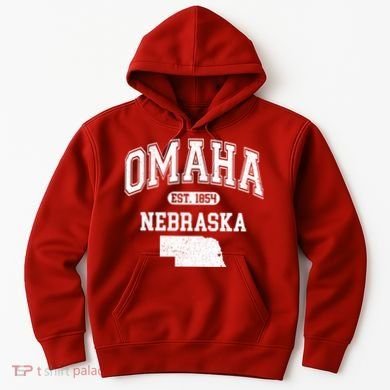 Omaha Nebraska Est 1854 Varsity Hoodie