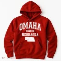 Omaha Nebraska Est 1854 Varsity Hoodie thumb 0
