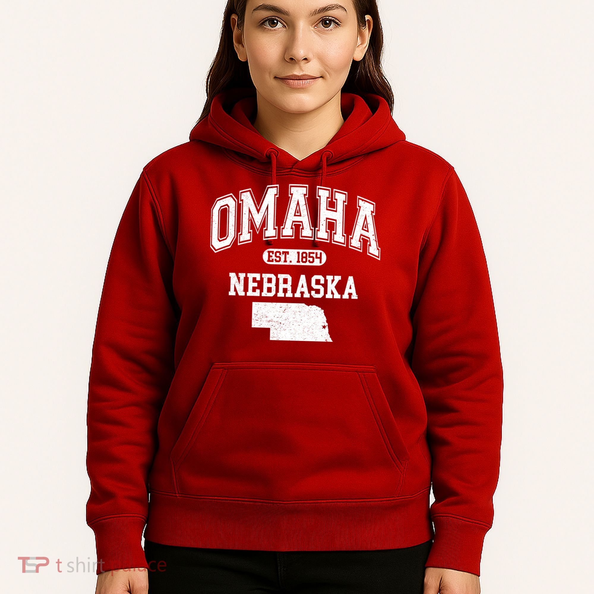 Omaha Nebraska Est 1854 Varsity Hoodie