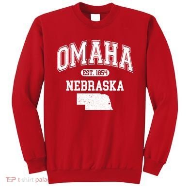 Omaha Nebraska Est 1854 Varsity Sweatshirt