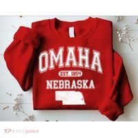 Omaha Nebraska Est 1854 Varsity Sweatshirt thumb 2