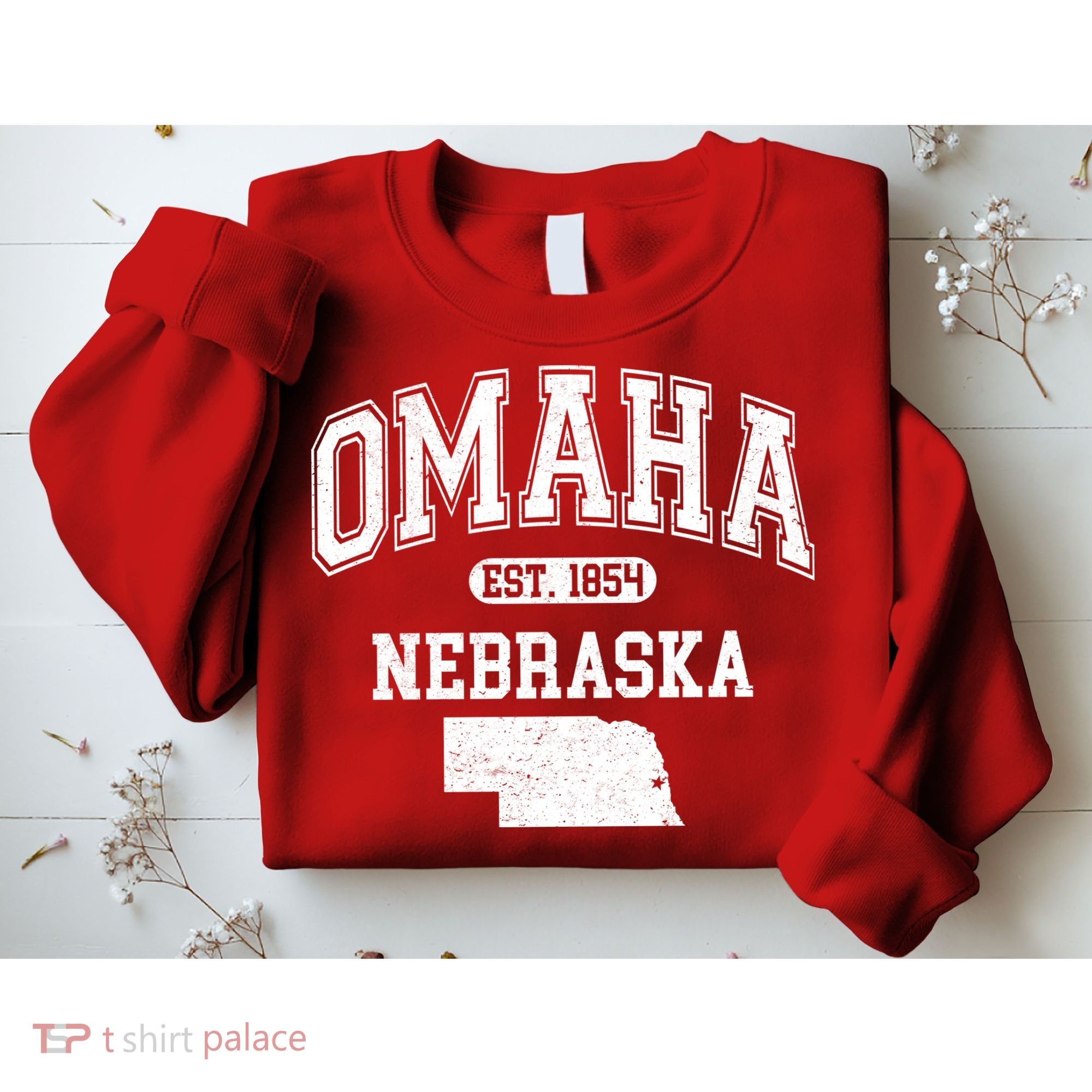 Omaha Nebraska Est 1854 Varsity Sweatshirt