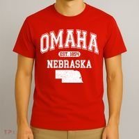 Omaha Nebraska Est 1854 Varsity T-Shirt thumb 3