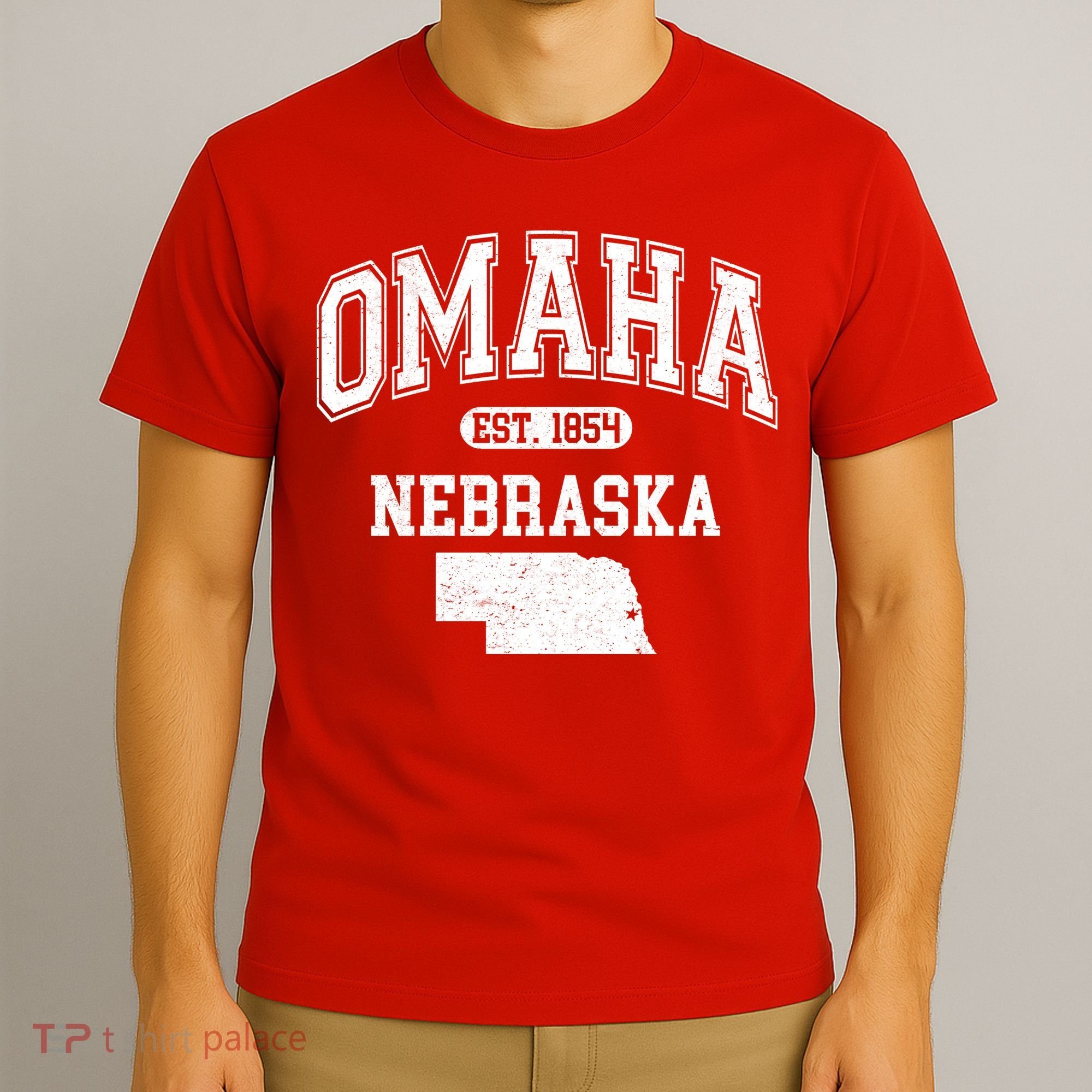 Omaha Nebraska Est 1854 Varsity T-Shirt