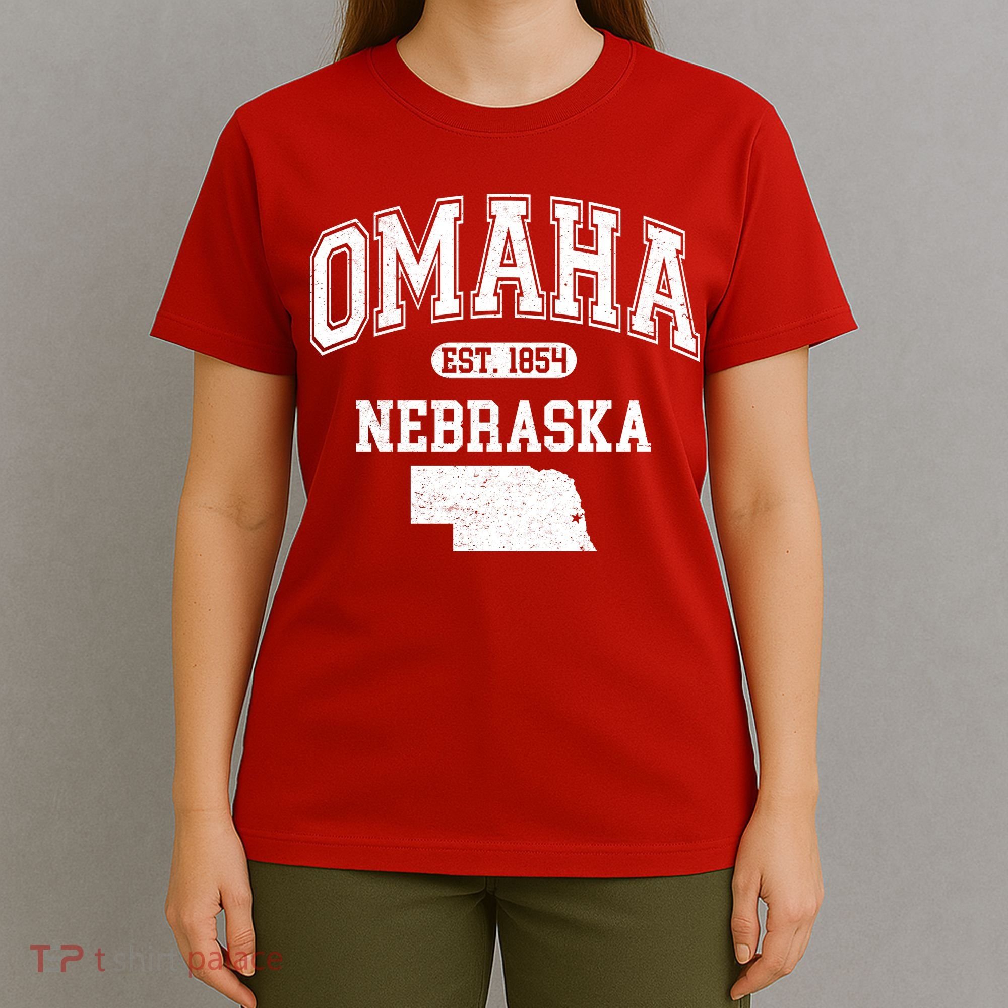 Omaha Nebraska Est 1854 Varsity T-Shirt