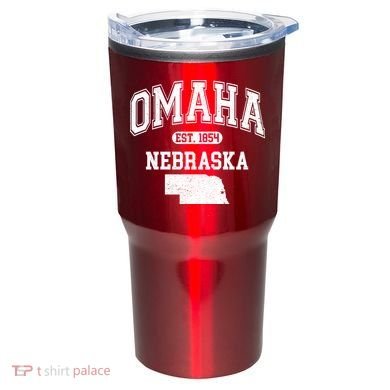 Omaha Nebraska Est 1854 Varsity Tumbler