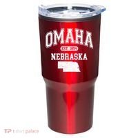 Omaha Nebraska Est 1854 Varsity Tumbler thumb 0