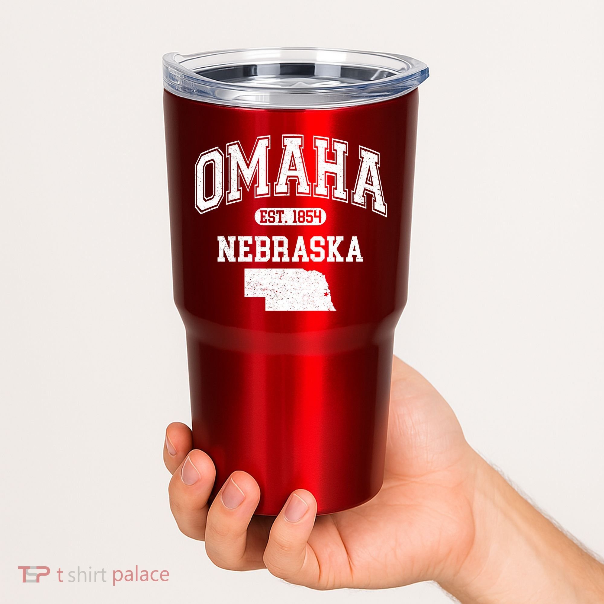 Omaha Nebraska Est 1854 Varsity Tumbler