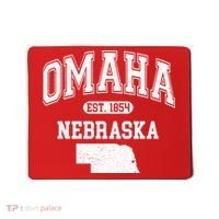 Omaha Nebraska Est 1854 Varsity Mousepad thumb 0