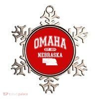 Omaha Nebraska Est 1854 Varsity Ornament thumb 0