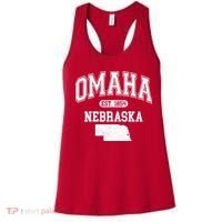Omaha Nebraska Est 1854 Varsity Women's Tank Top thumb 0