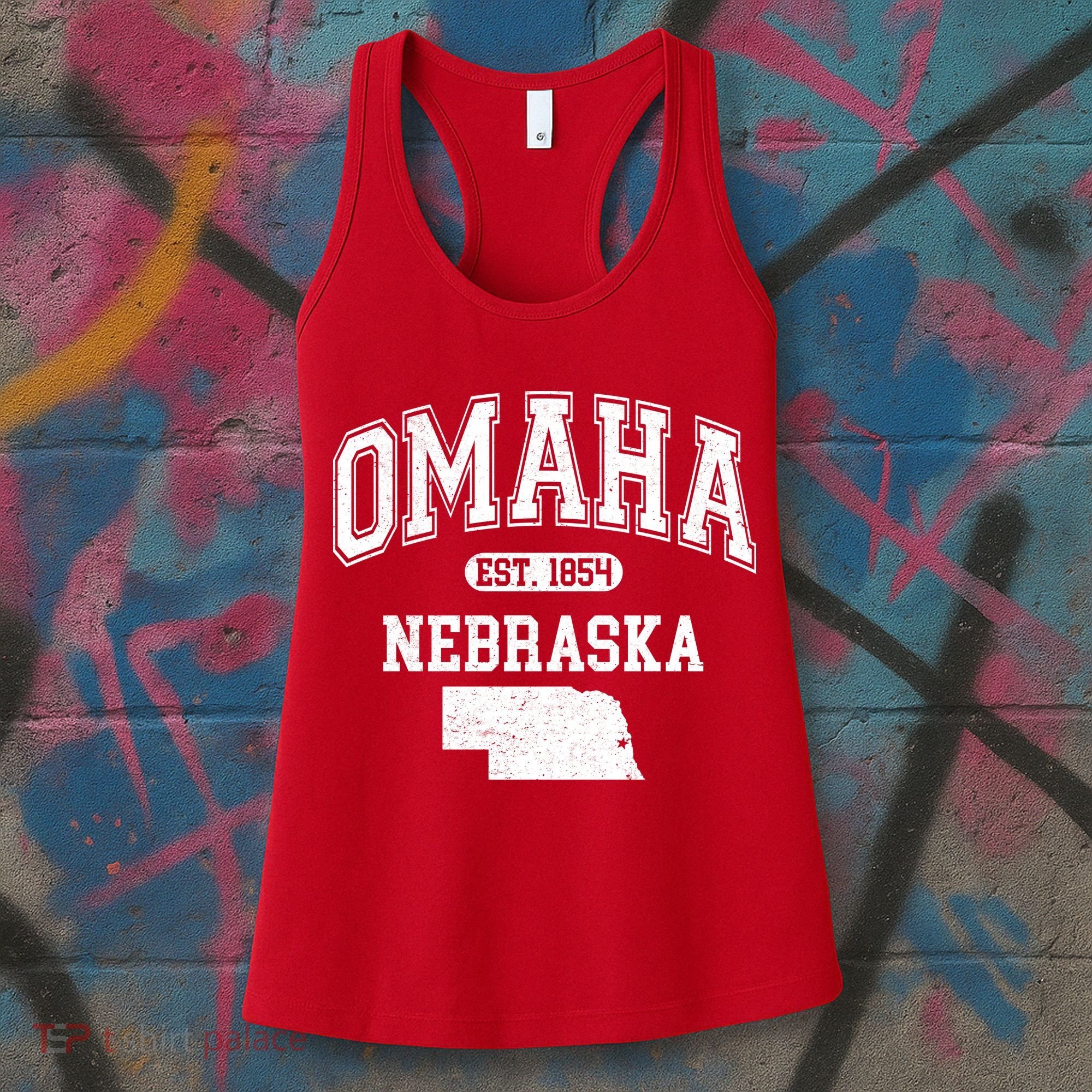Omaha Nebraska Est 1854 Varsity Women's Tank Top