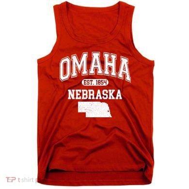Omaha Nebraska Est 1854 Varsity Tank Top