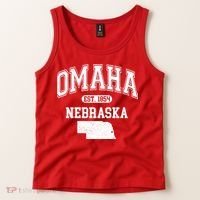 Omaha Nebraska Est 1854 Varsity Tank Top thumb 2