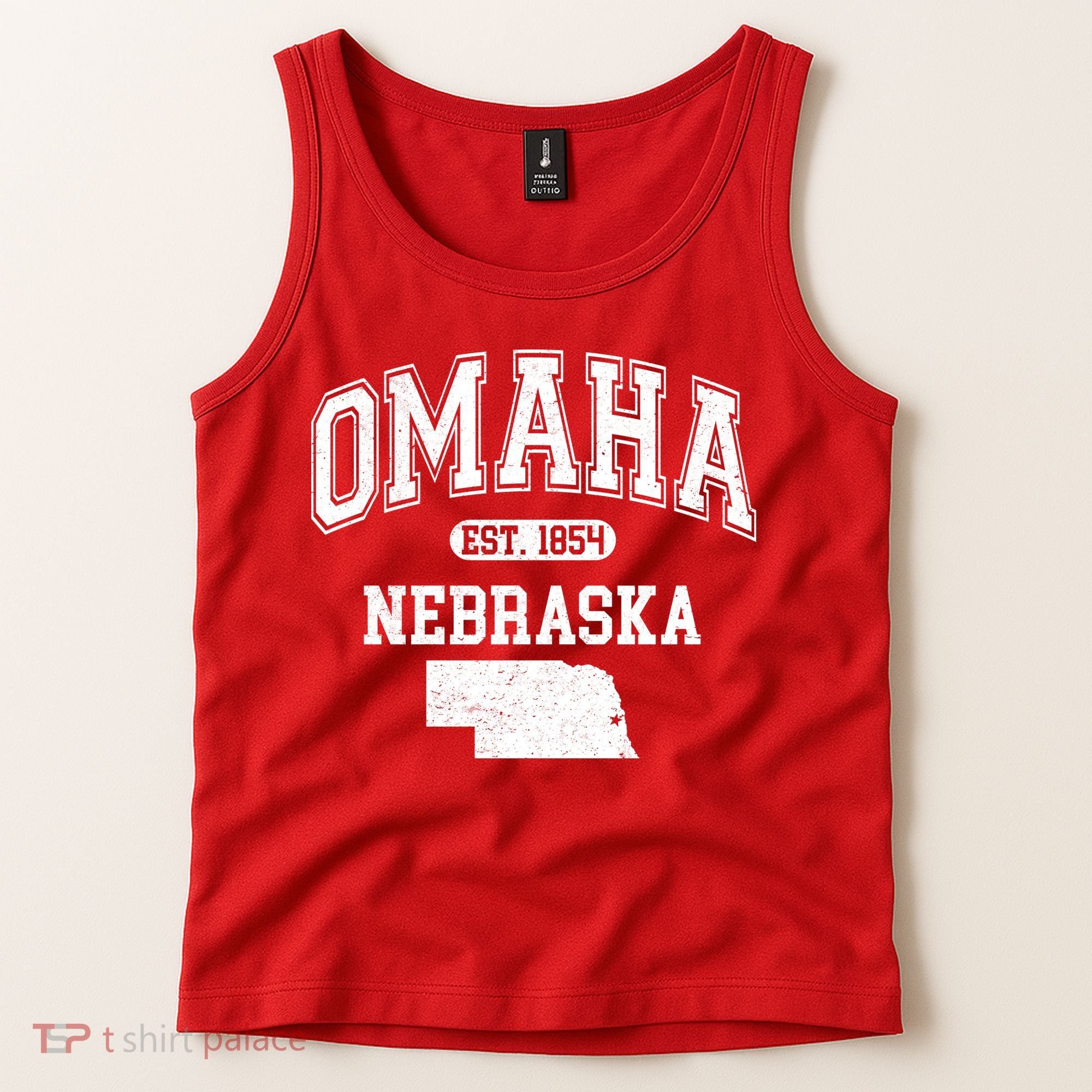 Omaha Nebraska Est 1854 Varsity Tank Top