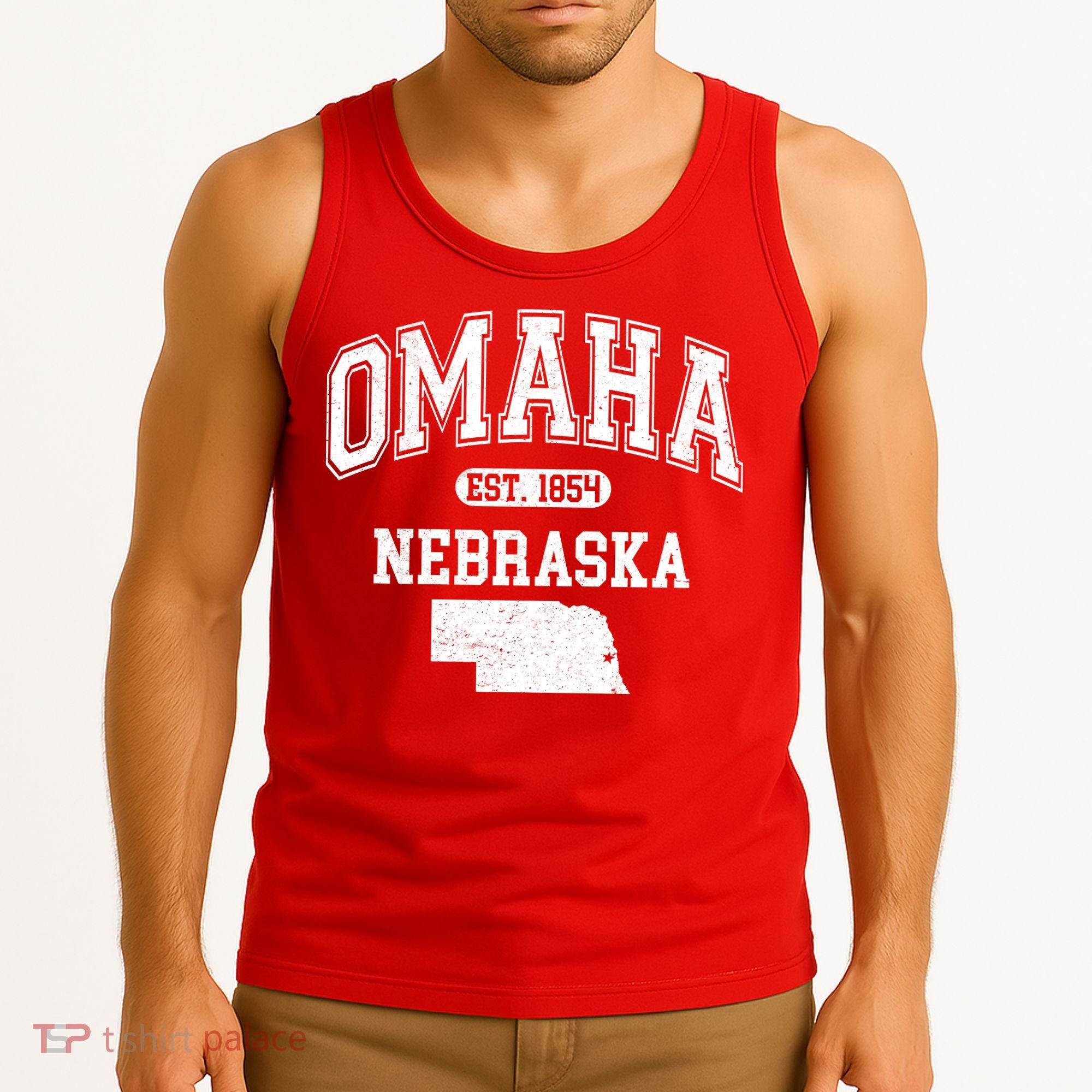 Omaha Nebraska Est 1854 Varsity Tank Top