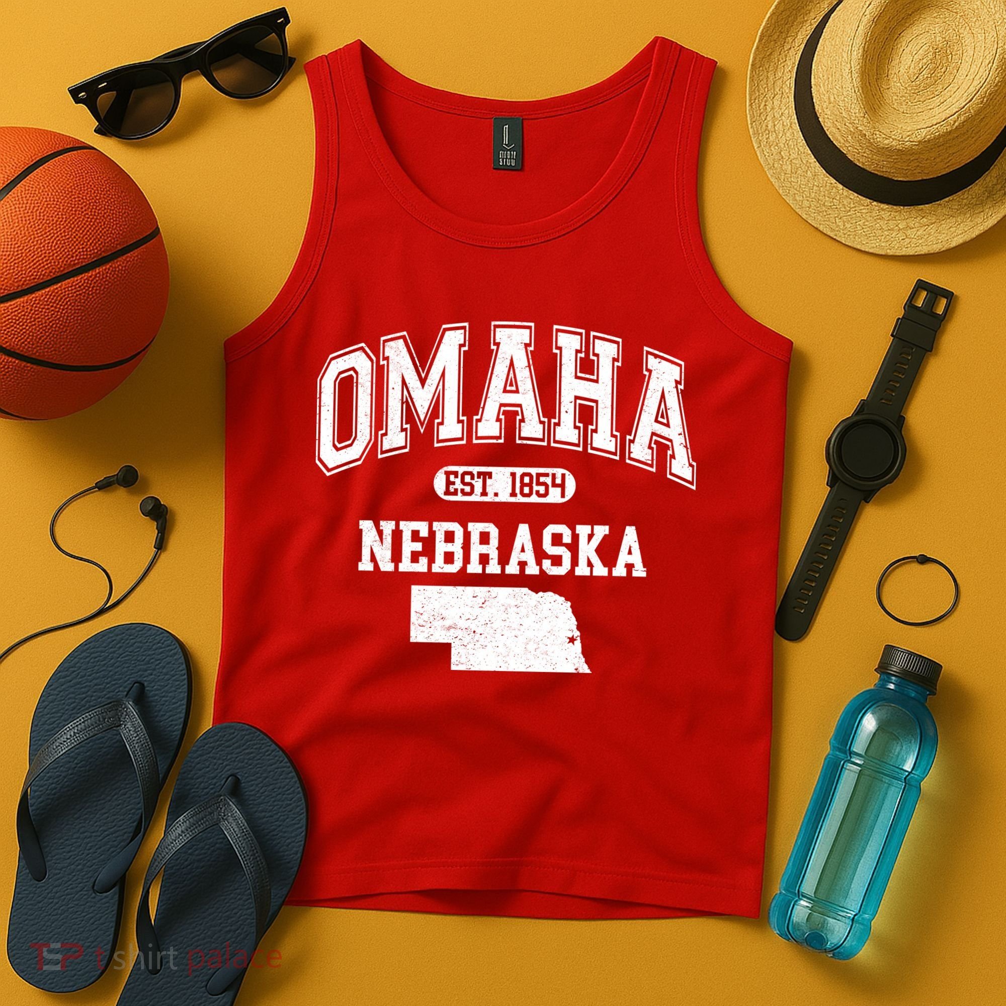 Omaha Nebraska Est 1854 Varsity Tank Top