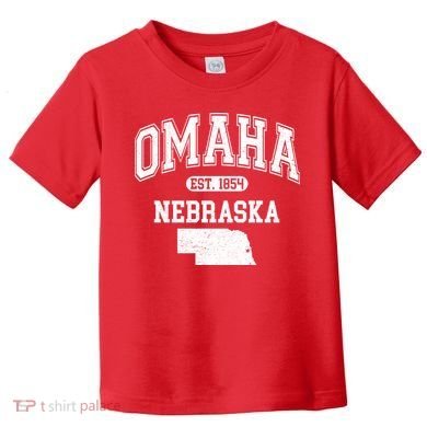Omaha Nebraska Est 1854 Varsity Toddler T-Shirt