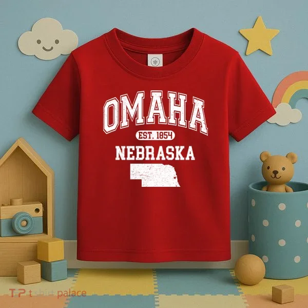 Omaha Nebraska Est 1854 Varsity Toddler T-Shirt