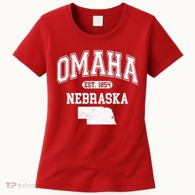 Omaha Nebraska Est 1854 Varsity Women's T-Shirt