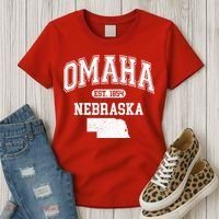 Omaha Nebraska Est 1854 Varsity Women's T-Shirt thumb 3