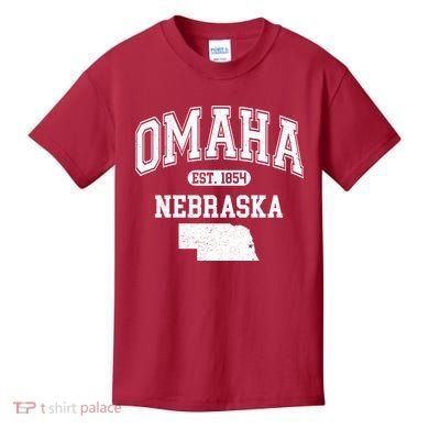 Omaha Nebraska Est 1854 Varsity Kids T-Shirt