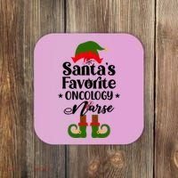 Oncology Nurse Funny Elf Christmas Santas Favorite Onc Rn Meaningful Gift Coaster thumb 0