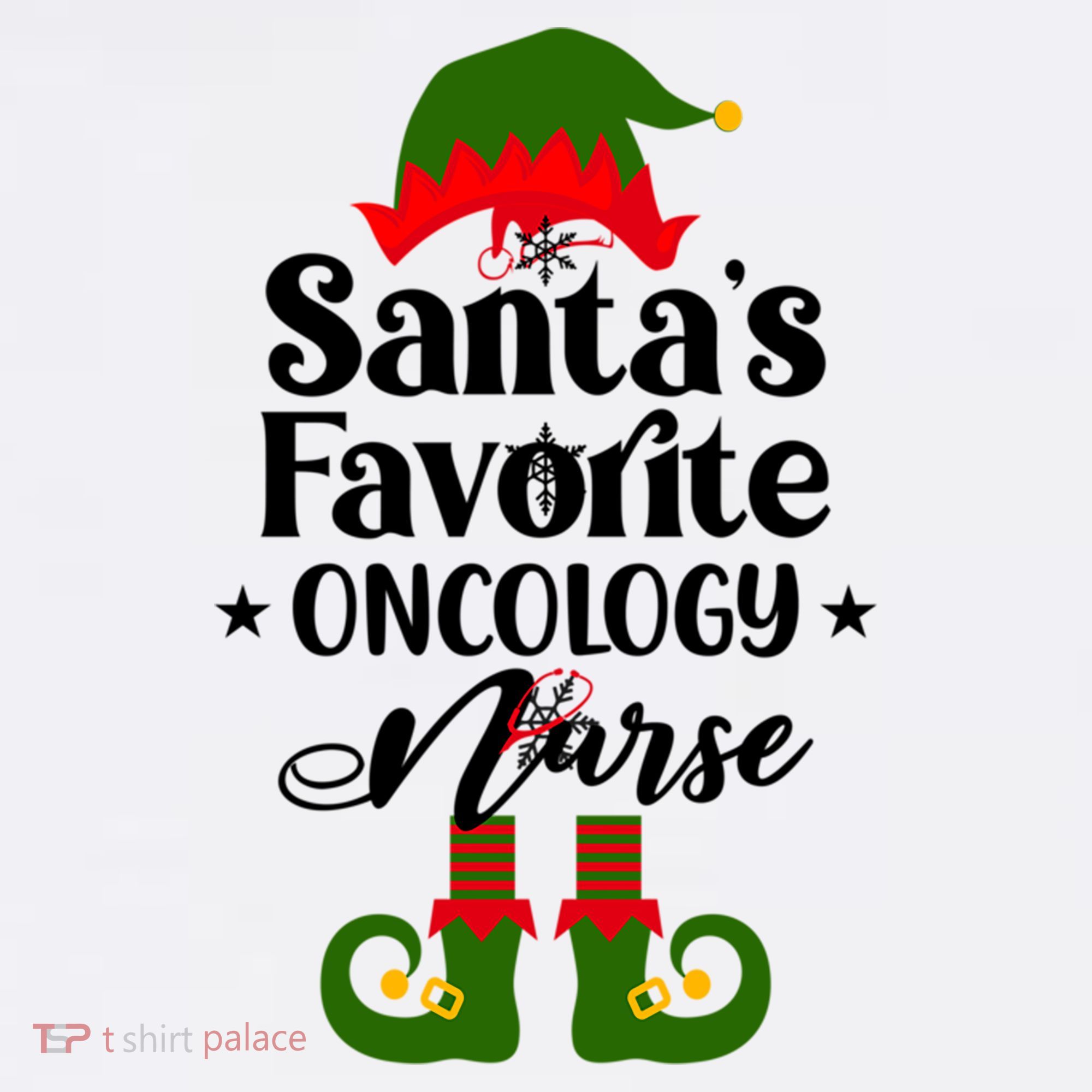Oncology Nurse Funny Elf Christmas Santas Favorite Onc Rn Meaningful Gift Kids Sweatshirt