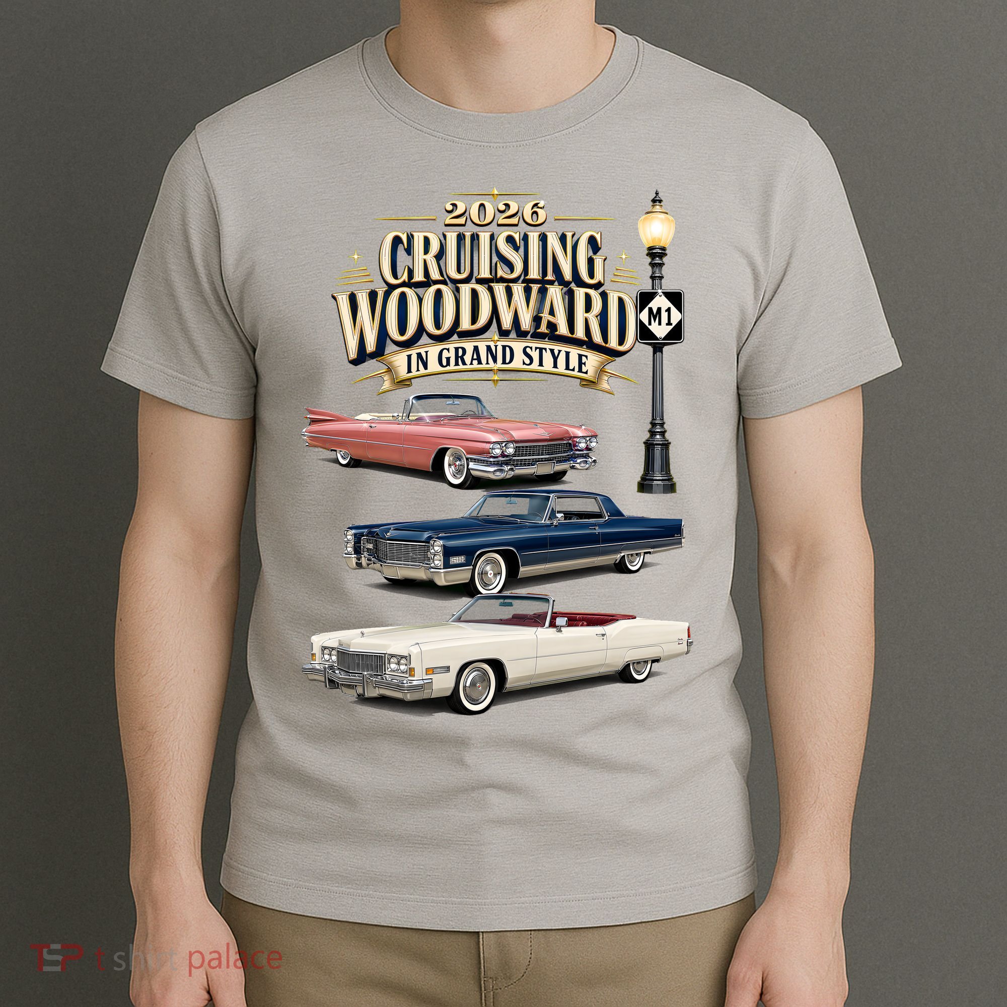 Originals Never Fade Cruising Woodward Grand Style M1 2026 T-Shirt